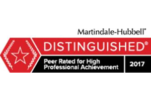Martindale-Hubbell - Distinguised Peer rated